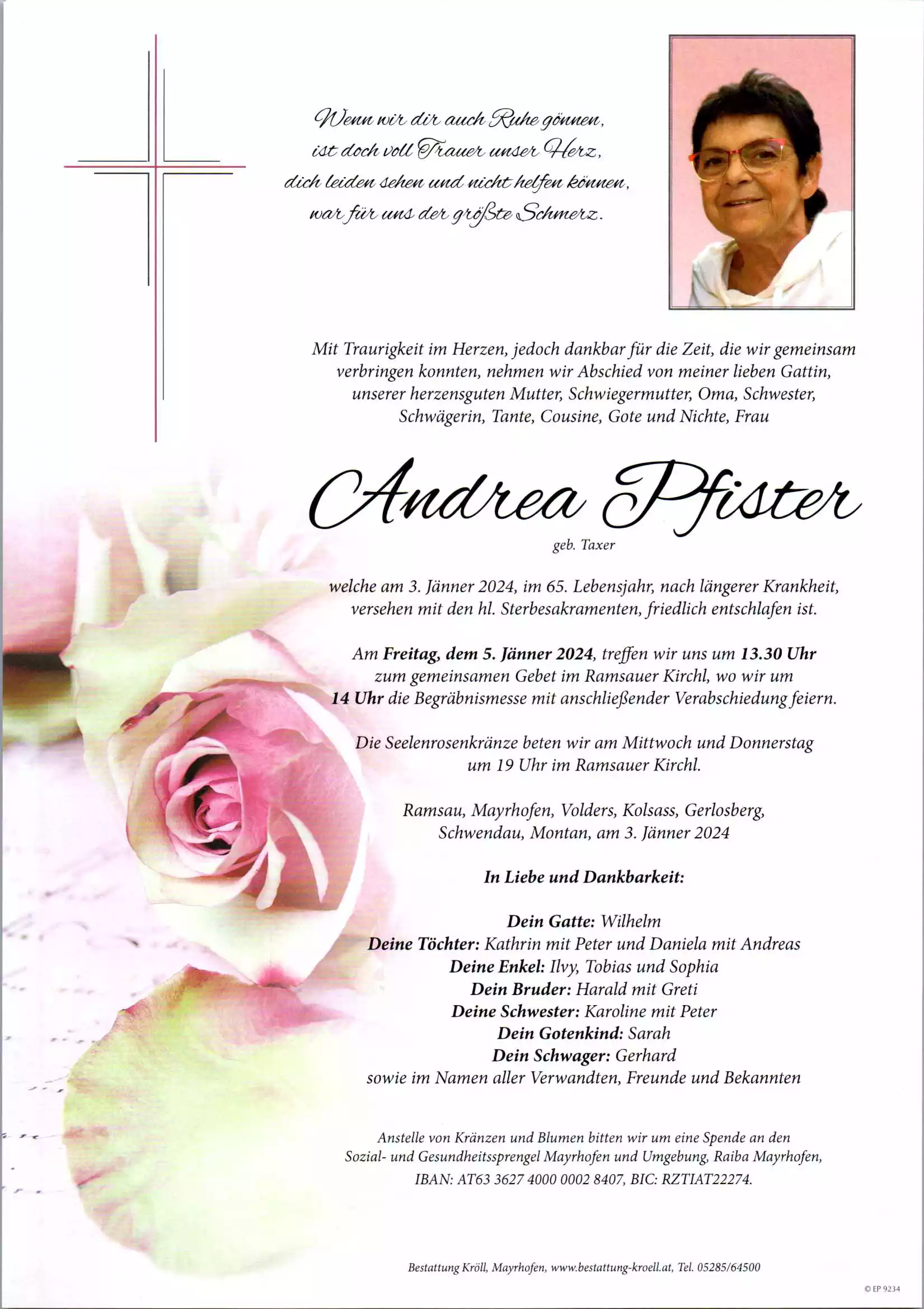 Parte von Andrea Pfister
